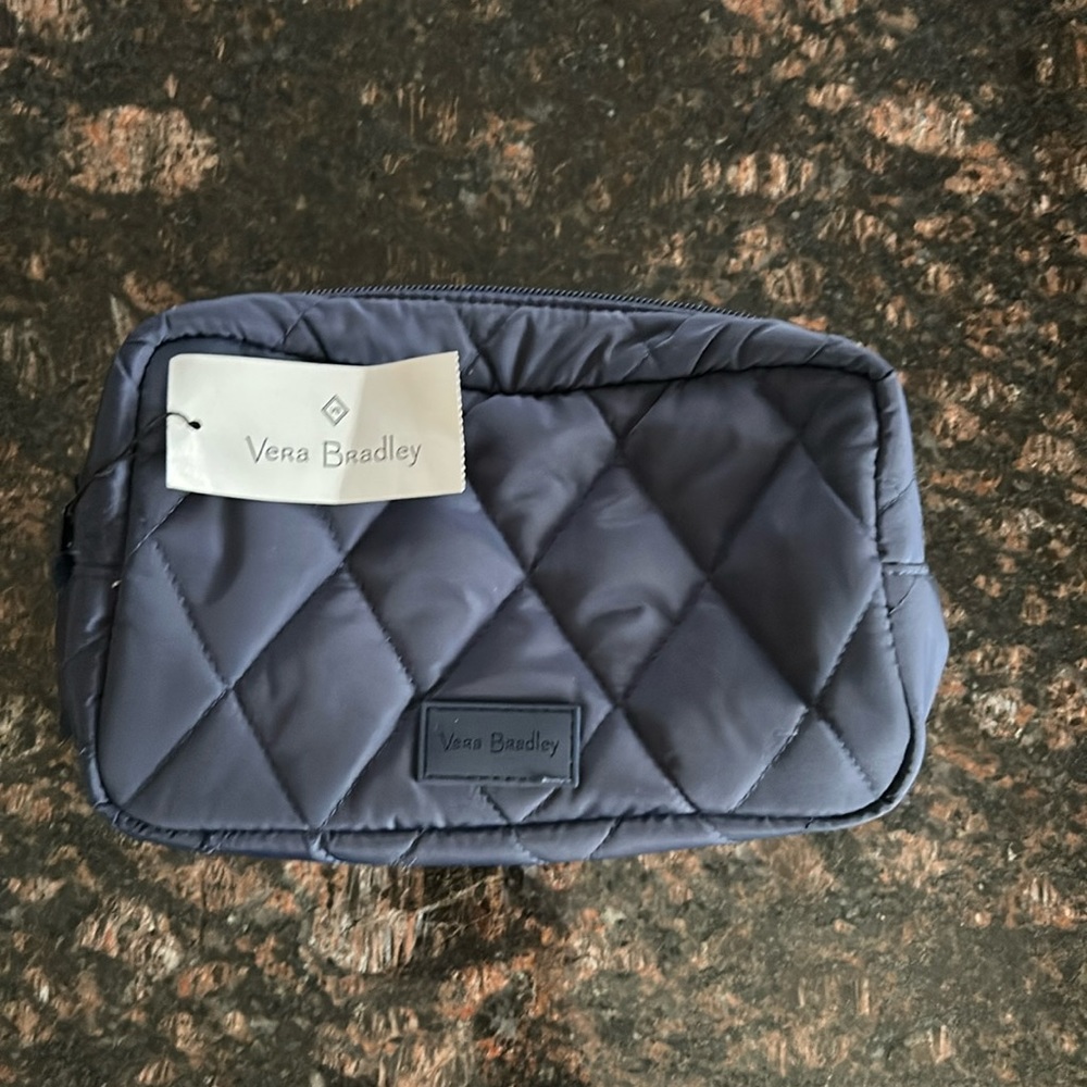 NWT Vera Bradley Ultralight Medium Cosmetic in Navy